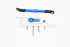Axial SCX10 II (AX90046, AX90047) Aluminum Adjustable Servo Rod & 25T Servo Horn - 2Pcs Set Blue