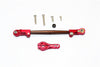 Axial SCX10 II (AX90046, AX90047) Spring Steel Adjustable Servo Rod With Aluminum Ends & 25T Servo Horn - 2Pcs Set Red