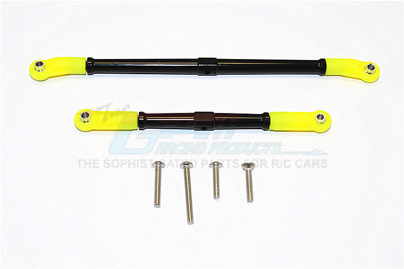 Axial SCX10 II (AX90046, AX90047) Aluminum Adjustable Steering & Supporting Links - 2Pcs Set Black