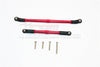 Axial SCX10 II (AX90046, AX90047) Aluminum Adjustable Steering & Supporting Links - 2Pcs Set Red