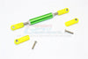Axial SCX10 II (AX90046, AX90047) Aluminum Front Adjustable Supporting Link With Changeable Ball Ends - 1Pc Set Green