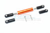 Axial SCX10 II (AX90046, AX90047) Aluminum Front Adjustable Supporting Link With Changeable Ball Ends - 1Pc Set Orange