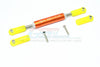 Axial SCX10 II (AX90046, AX90047) Aluminum Front Adjustable Supporting Link With Changeable Ball Ends - 1Pc Set Orange