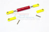 Axial SCX10 II (AX90046, AX90047) Aluminum Front Adjustable Supporting Link With Changeable Ball Ends - 1Pc Set Red