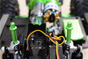 Axial SCX10 II AX90046 & AX90047 Aluminum Front Body Post - 1Pr Green