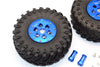 Axial SCX10 II (AX90046, AX90047) 2.2 Inch Rubber Tires With Aluminum Beadlock Weighted Wheels & 25mm Hex Adapters - 1Pr Set Orange