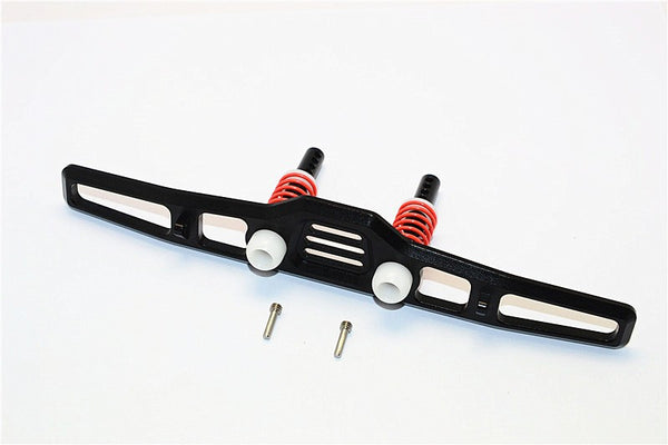 Axial SCX10 II (AX90046) Aluminum Front Bumper With Spring - 1 Set Black