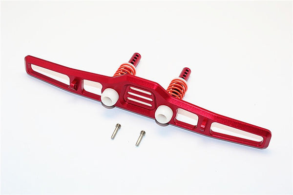 Axial SCX10 II (AX90046) Aluminum Front Bumper With Spring - 1 Set Red