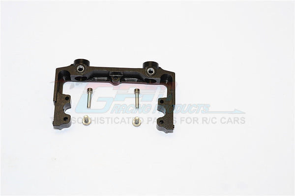 Axial SCX10 II (AX90046, AX90047) Aluminum Rear Bumper Mount - 1Pc Set Black