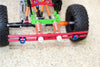 Axial SCX10 II (AX90046) Aluminum Rear Bumper With Spring - 1 Set Red