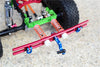 Axial SCX10 II (AX90046) Aluminum Rear Bumper With Spring - 1 Set Red