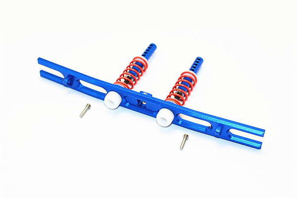 Axial SCX10 II (AX90046) Aluminum Rear Bumper With Spring - 1 Set Blue