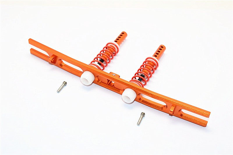 Axial SCX10 II (AX90046) Aluminum Rear Bumper With Spring - 1 Set Orange