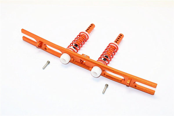 Axial SCX10 II (AX90046) Aluminum Rear Bumper With Spring - 1 Set Orange