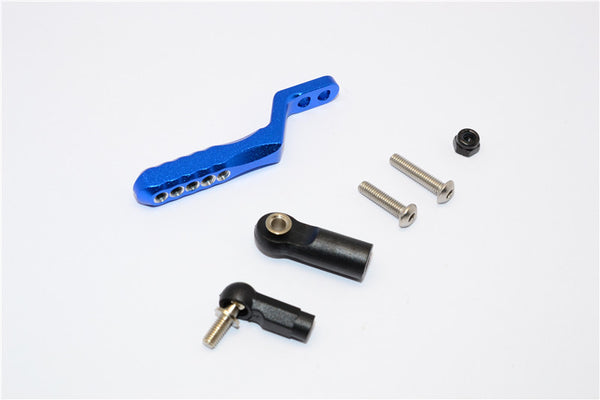 Axial SCX10 II (AX90046, AX90047) Aluminum Rear Tow Hitch - 1Pc Set Blue