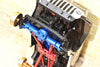 Axial 1:24 SCX24 Deadbolt AXI90081 / Jeep Wrangler AXI00002 Aluminum Front Or Rear Gearbox Cover - 1Pc Set Blue