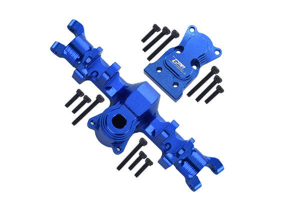 Axial 1:24 SCX24 Deadbolt AXI90081 / Jeep Wrangler AXI00002 Aluminum Front Gear Box - 1Pc Set Blue