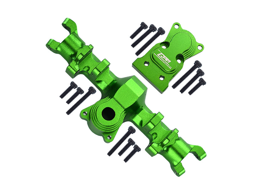 Axial 1:24 SCX24 Deadbolt AXI90081 / Jeep Wrangler AXI00002 Aluminum Front Gear Box - 1Pc Set Green