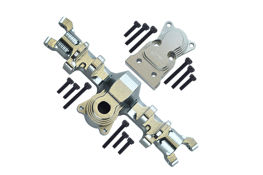Axial 1:24 SCX24 Deadbolt AXI90081 / Jeep Wrangler AXI00002 Aluminum Front Gear Box - 1Pc Set Silver
