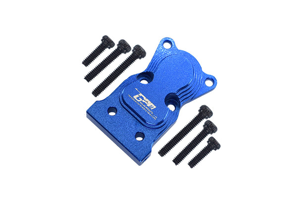 Axial 1:24 SCX24 Deadbolt AXI90081 / Jeep Wrangler AXI00002 Aluminum Front Or Rear Gearbox Cover - 1Pc Set Blue