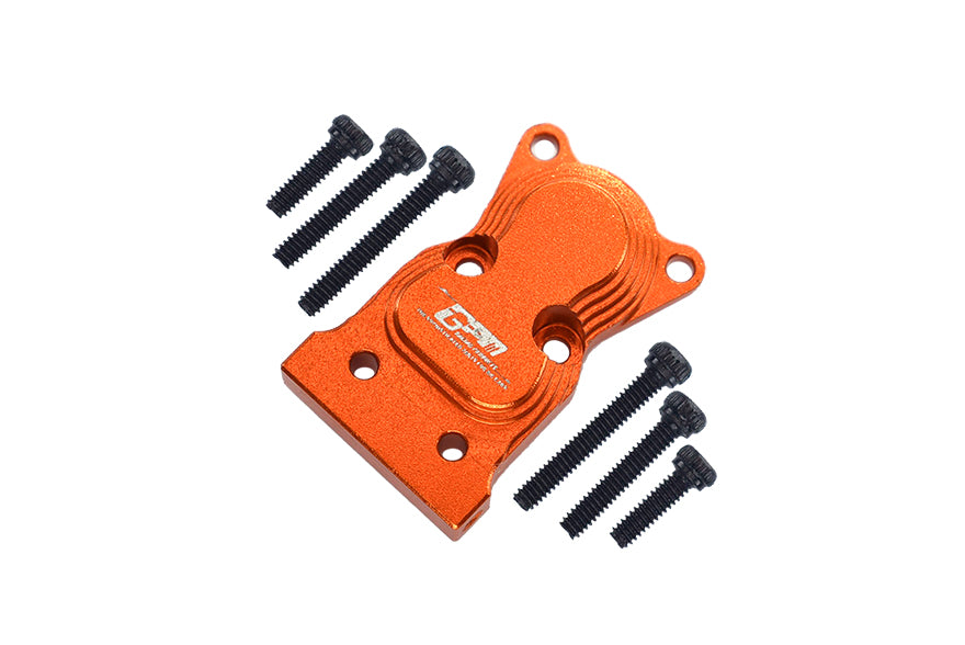 Axial 1:24 SCX24 Deadbolt AXI90081 / Jeep Wrangler AXI00002 Aluminum Front Or Rear Gearbox Cover - 1Pc Set Orange