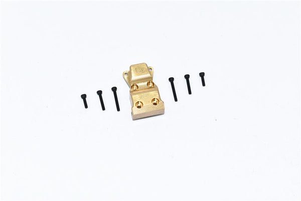 Axial 1:24 SCX24 Deadbolt AXI90081 / Jeep Wrangler AXI00002 Brass Front or Rear Gearbox Cover - 1Pc Set 