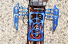 Aluminum Side Steps For Axial 1:24 SCX24 Deadbolt AXI90081 / Jeep Wrangler AXI00002 - 12Pc Set Blue