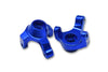 Axial 1:24 SCX24 Deadbolt AXI90081 Aluminum Front Knuckle Arm - 2Pc Set Blue