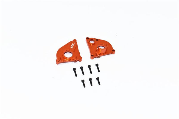 Axial 1/24 SCX24 4WD Deadbolt / Jeep Wrangler Aluminum Center Gearbox - 2Pc Set Orange