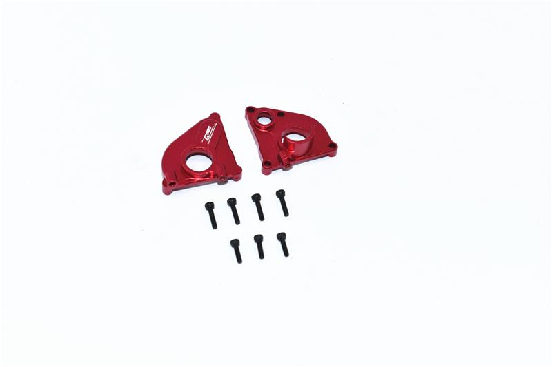 Axial 1/24 SCX24 4WD Deadbolt / Jeep Wrangler Aluminum Center Gearbox - 2Pc Set Red