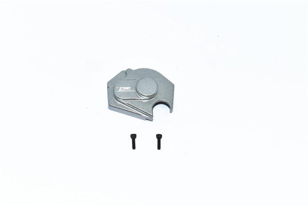 Axial 1/24 SCX24 4WD Deadbolt / Jeep Wrangler Aluminum Main Gear Cover - 1Pc Set Gray Silver
