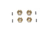 Brass  Hex Adapters 3.5mm Thick For Axial 1:24 SCX24 Deadbolt AXI90081 / Jeep Wrangler AXI00002 - 8Pc Set 