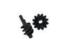 Carbon Steel Overdrive Differential Worm Gear Set 12T For Axial RC Truck 1/24 SCX24 Crawlers