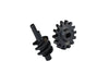 Carbon Steel Overdrive Differential Worm Gear Set 14T For Axial Rc Truck 1/24 SCX24 Crawlers