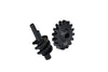 Carbon Steel Overdrive Differential Worm Gear Set 16T For Axial Rc Truck 1/24 SCX24 Crawlers