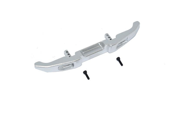 Aluminium Rear Bumper For Axial 1:24 SCX24 Jeep Wrangler AXI00002  -3Pc Set Silver