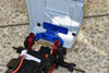 Aluminium Rear Bumper + Rear Bodyshell Mount For Axial 1:24 SCX24 Deadbolt AXI90081 - 8Pc Set Blue