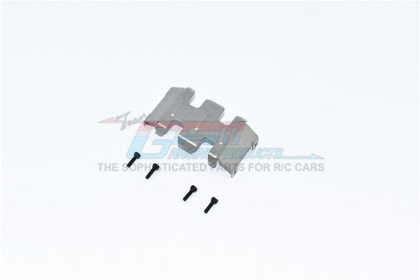 Axial 1/24 SCX24 4WD Deadbolt / Jeep Wrangler Stainless Steel Center Gear Box Bottom Protector Mount - 1Pc Set