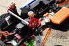 Axial SCX10 II (AX90046, AX90047) Aluminum Front & Rear Shock Tower Adjustable Mount - 1 Set Green