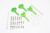 Axial SCX10 II (AX90046, AX90047) Aluminum Front & Rear Shock Tower Adjustable Mount - 1 Set Green