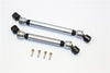 Axial SCX10 II (AX90047) Aluminum Front+Rear Center Shaft With Steel Joint (S:118mm-128mm, L:130mm-140mm) - 1 Set Gray Silver