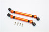 Axial SCX10 II (AX90047) Aluminum Front+Rear Center Shaft With Steel Joint (S:118mm-128mm, L:130mm-140mm) - 1 Set Orange