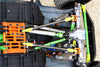 Axial SCX10 II (AX90047) Aluminum Front+Rear Center Shaft With Steel Joint (S:118mm-128mm, L:130mm-140mm) - 1 Set Orange