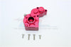 Aluminum Transmission Spur Gear Case For Axial SCX10 (AX90022) / SCX10 II (AX90047) / SMT10 (AX90055/AX90057) - 1 Set Red