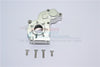 Aluminum Transmission Spur Gear Case For Axial SCX10 (AX90022) / SCX10 II (AX90047) / SMT10 (AX90055/AX90057) - 1 Set Silver