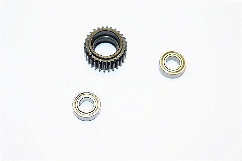 Steel Transmission Middle Gear For Axial Wraith, SCX10 & SCX10 II - 1Pc Set Black