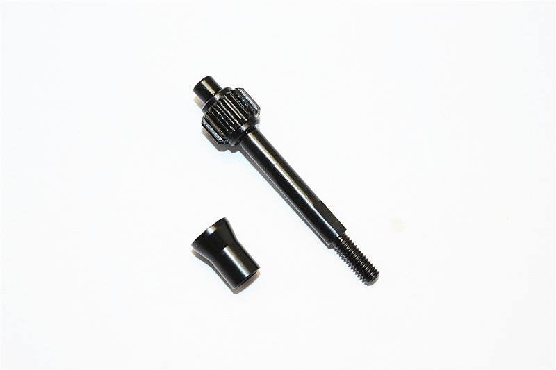 Steel Transmission Gear Shaft For Axial SCX10, SCX10 II & SMT10 - 1 Set Black