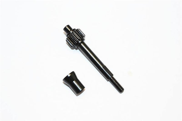 Steel Transmission Gear Shaft For Axial SCX10, SCX10 II & SMT10 - 1 Set Black
