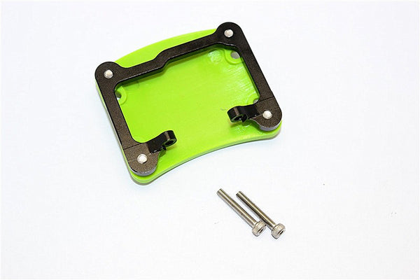 Axial SCX10 II (AX90046, AX90047) Aluminum+Plastic  Front/Rear Axle Protector Mount - 1 Set Black