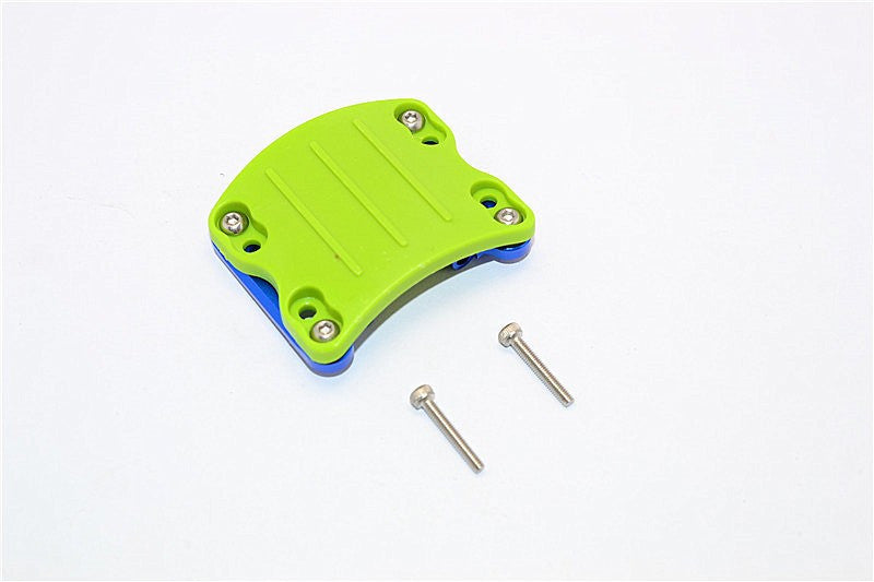 Axial SCX10 II (AX90046, AX90047) Aluminum+Plastic  Front/Rear Axle Protector Mount - 1 Set Blue